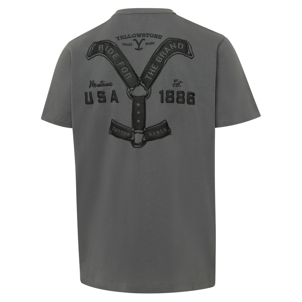 T-shirt  YELLOWSTONE ride for the brand grey
