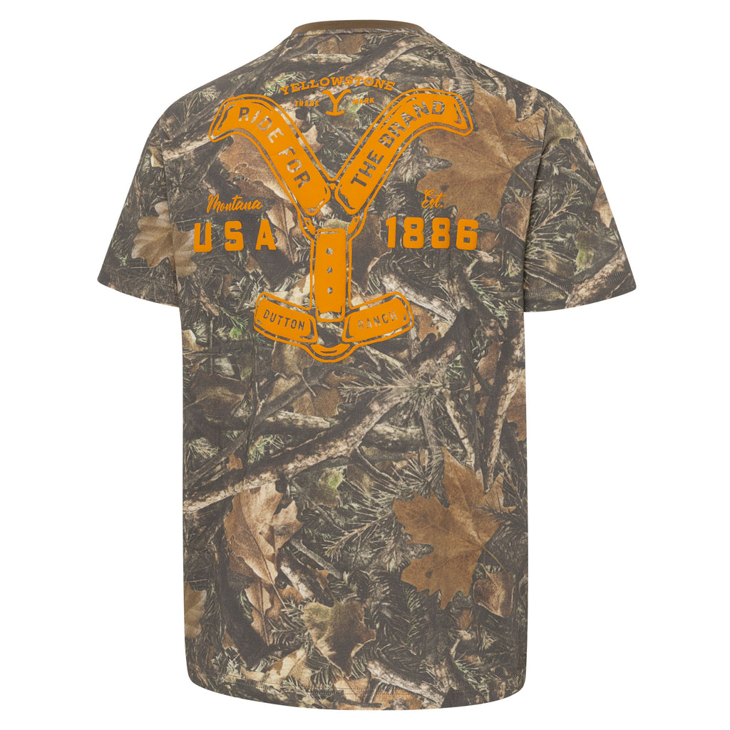 T-shirt  YELLOWSTONE The ride for brand camo (Army)