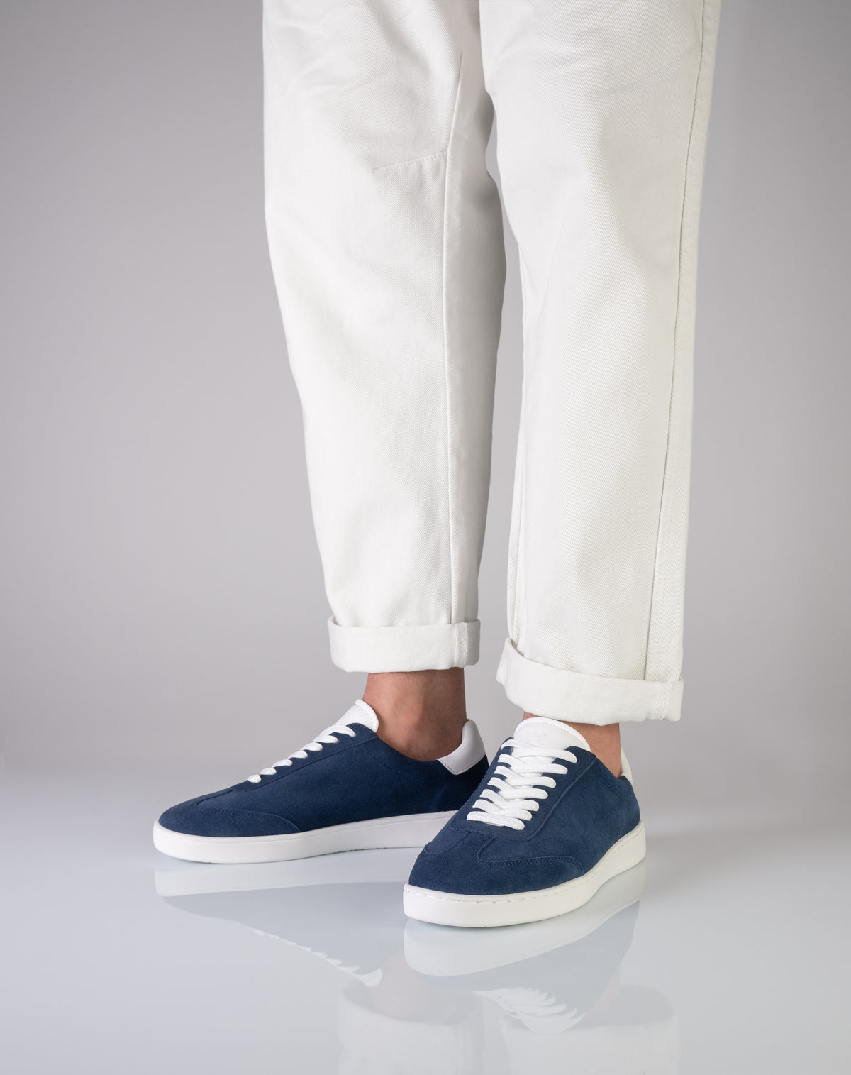 Sneakers VENEZIA Cuir velours bleu 7405