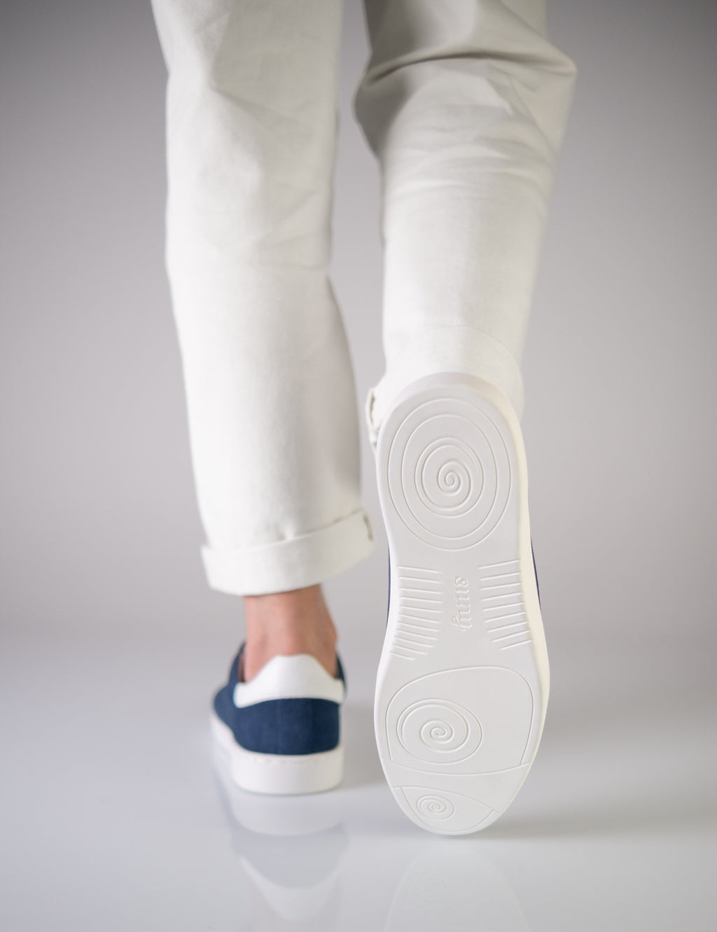 Sneakers VENEZIA Cuir velours bleu 7405