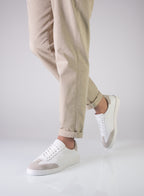 Sneakers ALBA Cuir nappa / daim beige