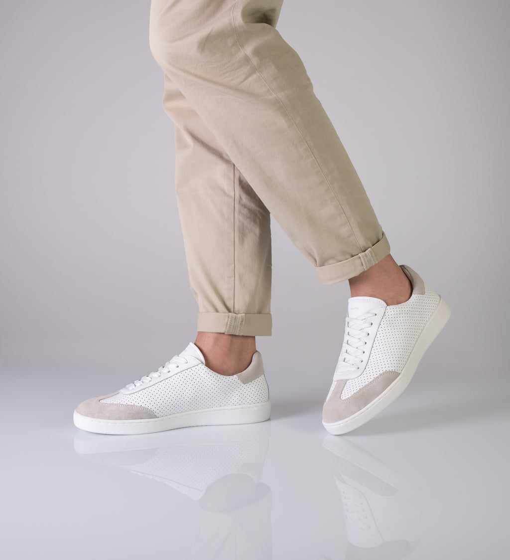Sneakers ALBA Cuir nappa / daim beige