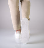 Sneakers ALBA Cuir nappa / daim beige