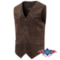 Gilet Western ALABAMA Chocolat (Chocolat)