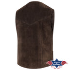 Gilet Western ALABAMA Chocolat (Chocolat)