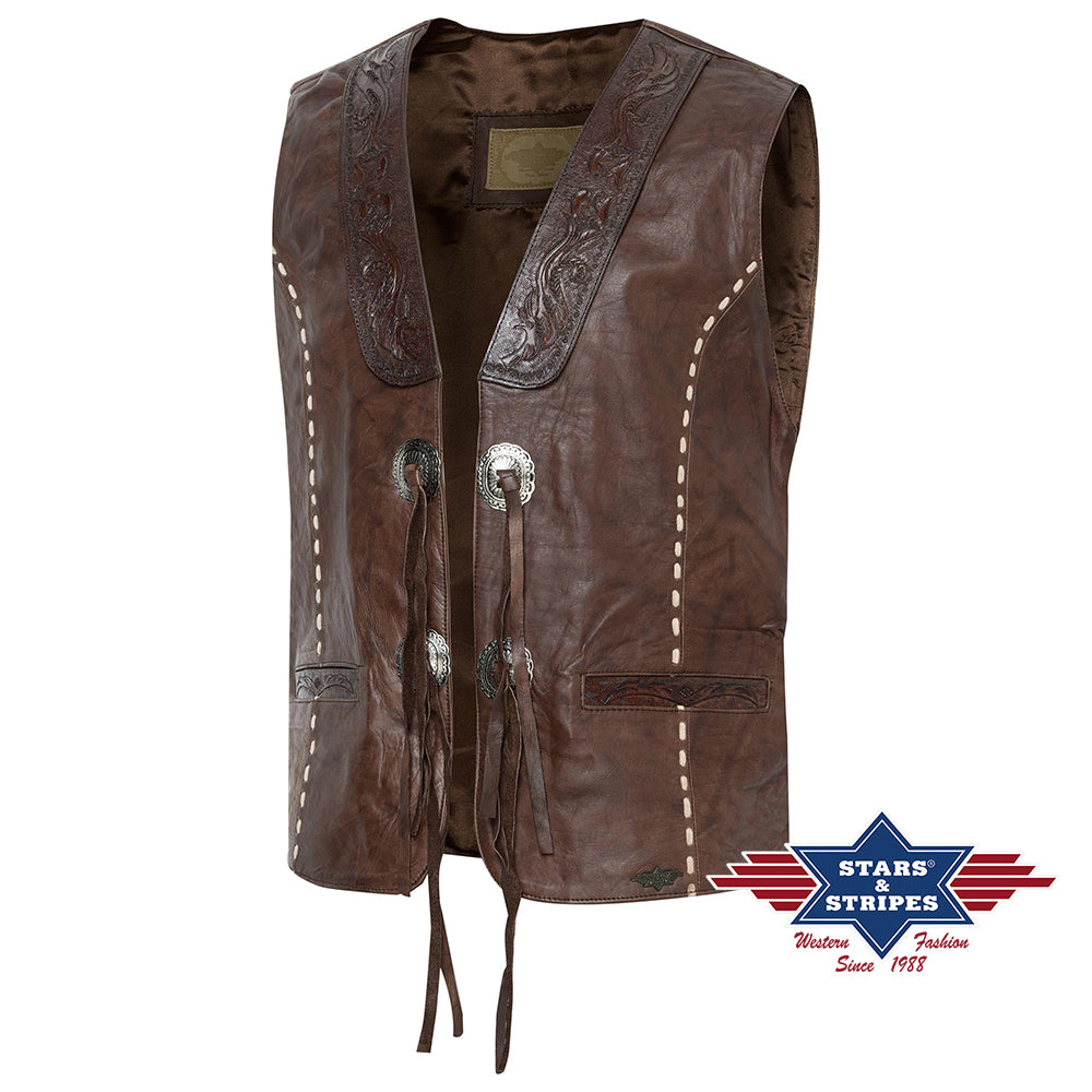 Gilet Western ALABAMA ALAMO (Marron)
