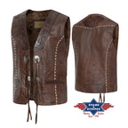 Gilet Western ALABAMA ALAMO (Marron)