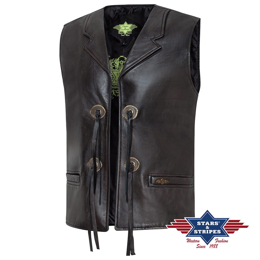 Gilet Western ALABAMA BONANZA (noir)