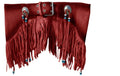 Jupe INDIAN-BELT a Frange Rouge