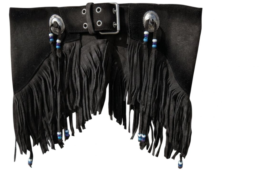 Jupe INDIAN-BELT a Frange Noire