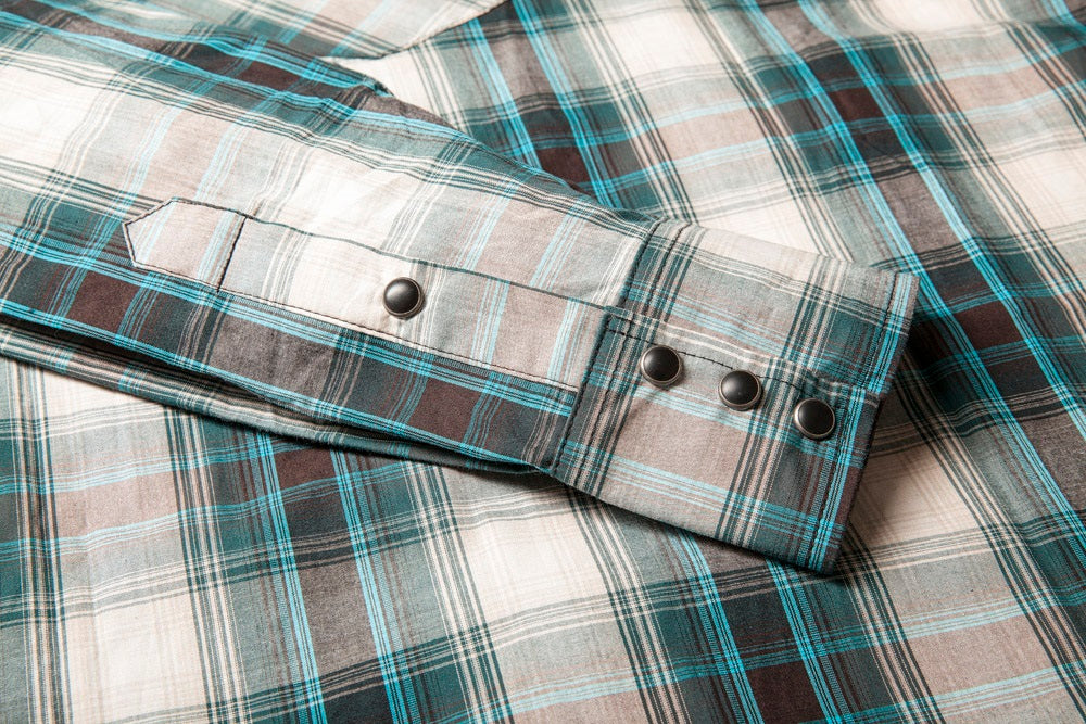 Chemise Western Country Duo JEFF Blue