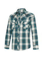 Chemise Western Country Duo JEFF Blue