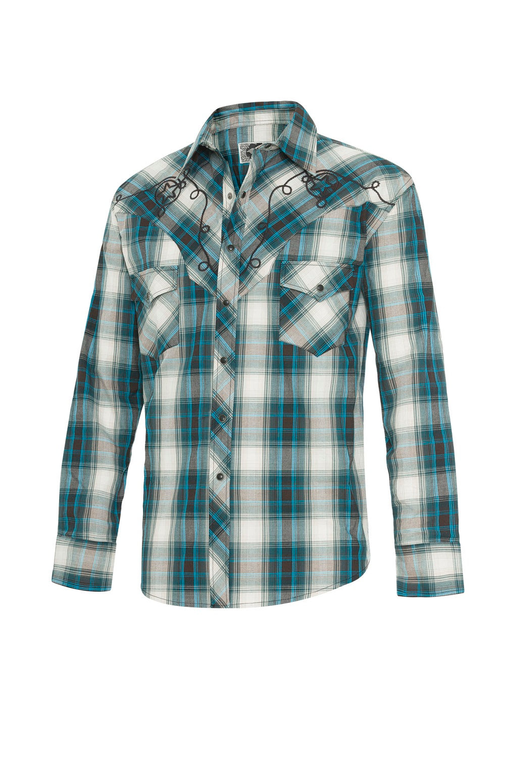 Chemise Western Country Duo JEFF Blue