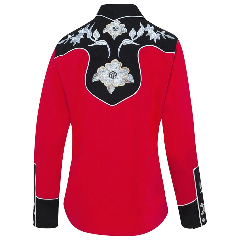Chemise Western Country LYNN RED