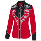 Chemise Western Country LYNN RED