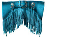 Jupe INDIAN-BELT a Frange Turquoise