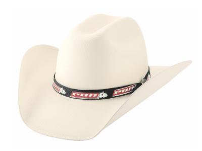 Chapeau Western Country RODEO PBR WHITE