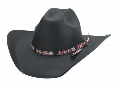 Chapeau Western Country RODEO PBR BLACK