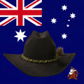 Chapeau Western Australien ROUGH RIDER AKUBRA Noir