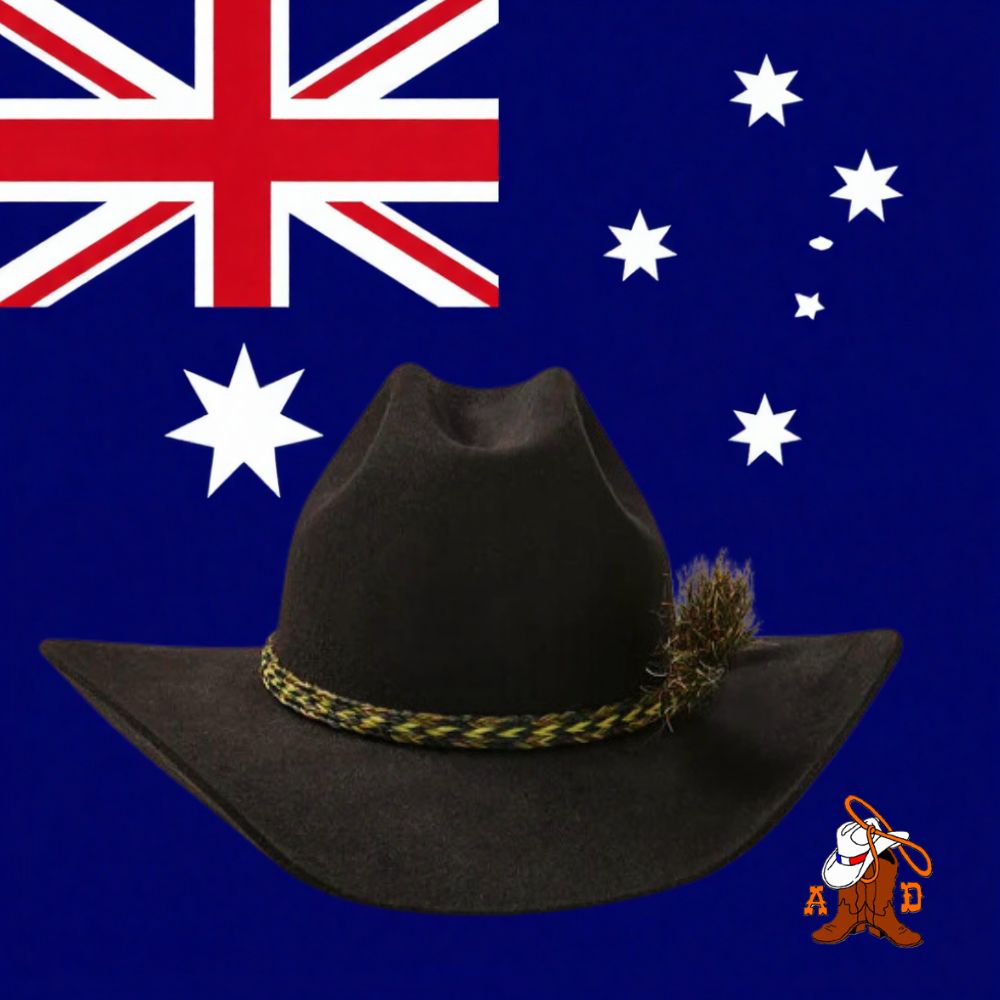 Chapeau Western Australien ROUGH RIDER AKUBRA Noir