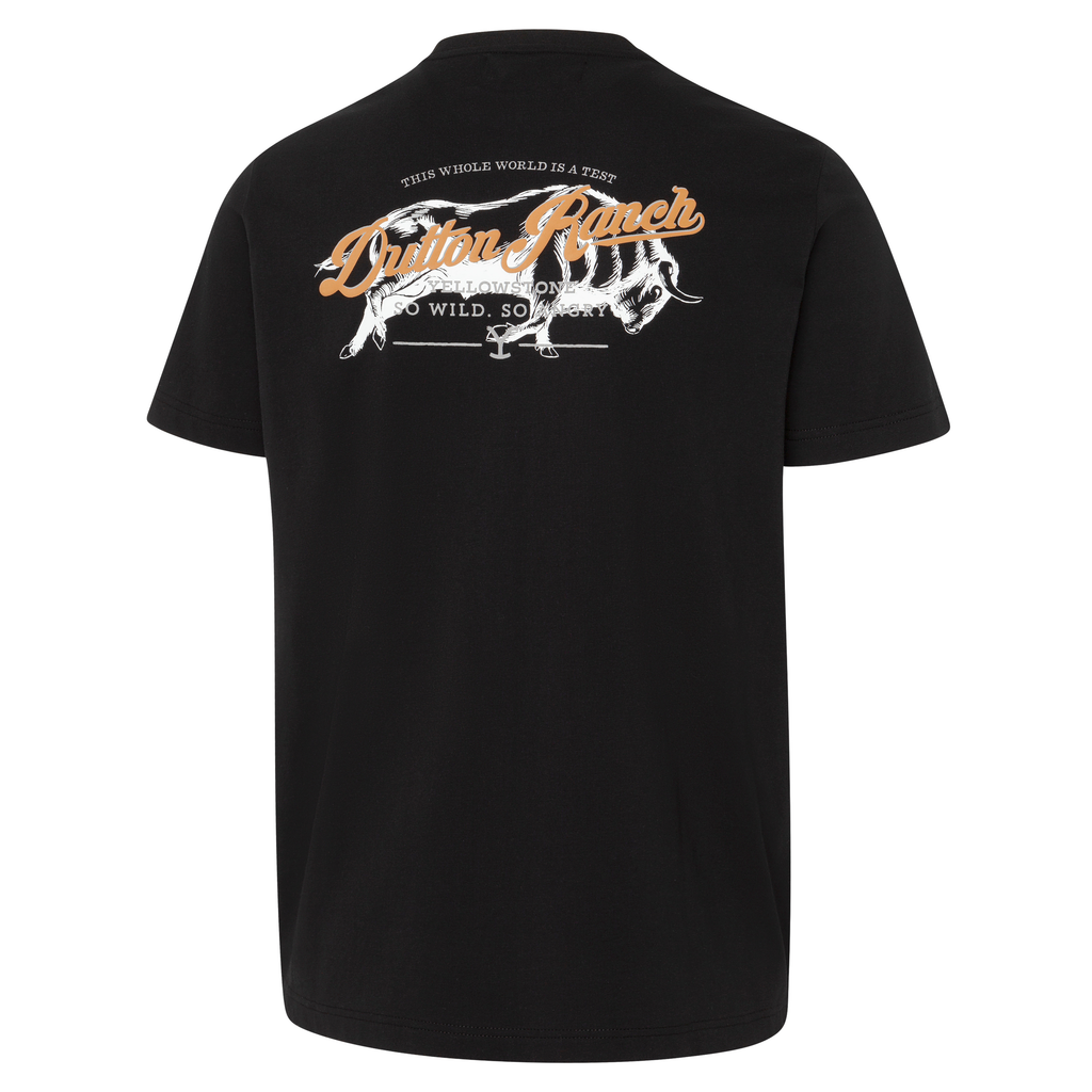 T-shirt  YELLOWSTONE so wild so angry black