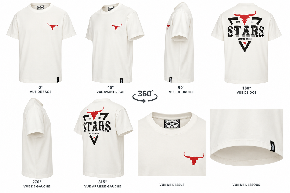 T-shirt YELLOWSTONE " LongHorn Western Fashion"
