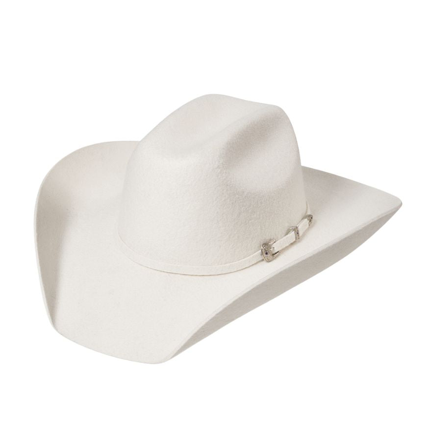Chapeau Cowboy WYOMING SILVERBELLY (feutre blanc neige)