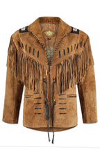 Veste western a Frange et perle