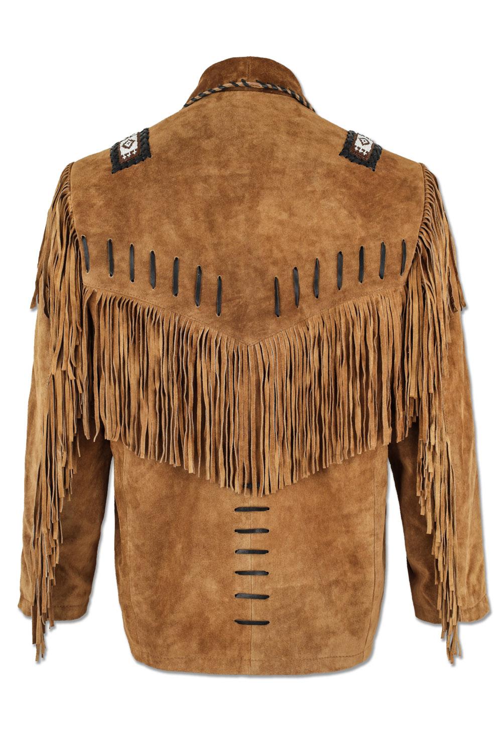 Veste western a Frange et perle