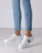 Sneakers HEAVEN Nappa White Silver Broc