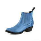 Boots MAYURA femme Cuir Bleu Ocean