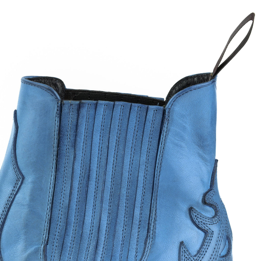 Boots MAYURA femme Cuir Bleu Ocean
