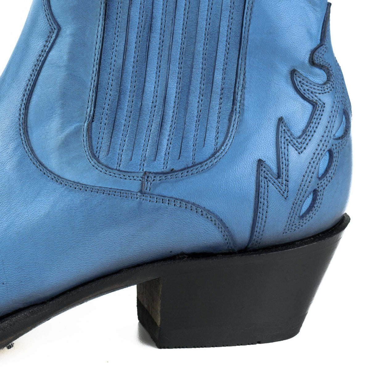 Boots MAYURA femme Cuir Bleu Ocean