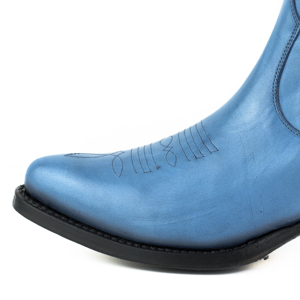 Boots MAYURA femme Cuir Bleu Ocean