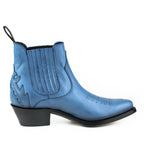 Boots MAYURA femme Cuir Bleu Ocean