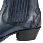 Boots MAYURA femme Cuir Bleu Marine