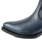 Boots MAYURA femme Cuir Bleu Marine