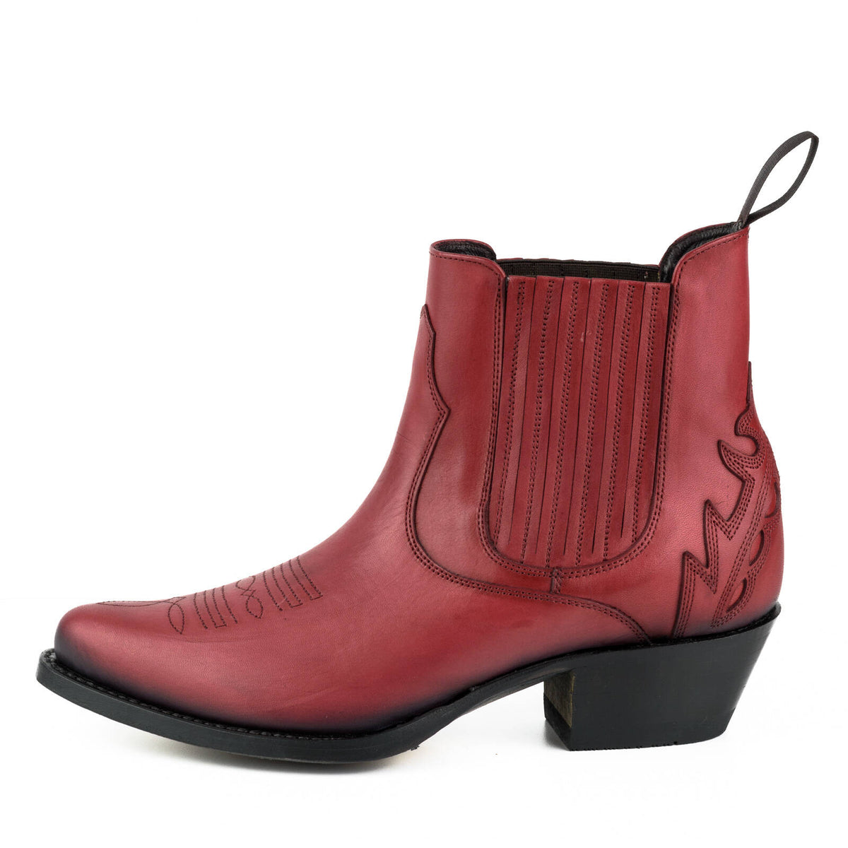 Boots MAYURA femme Cuir rouge