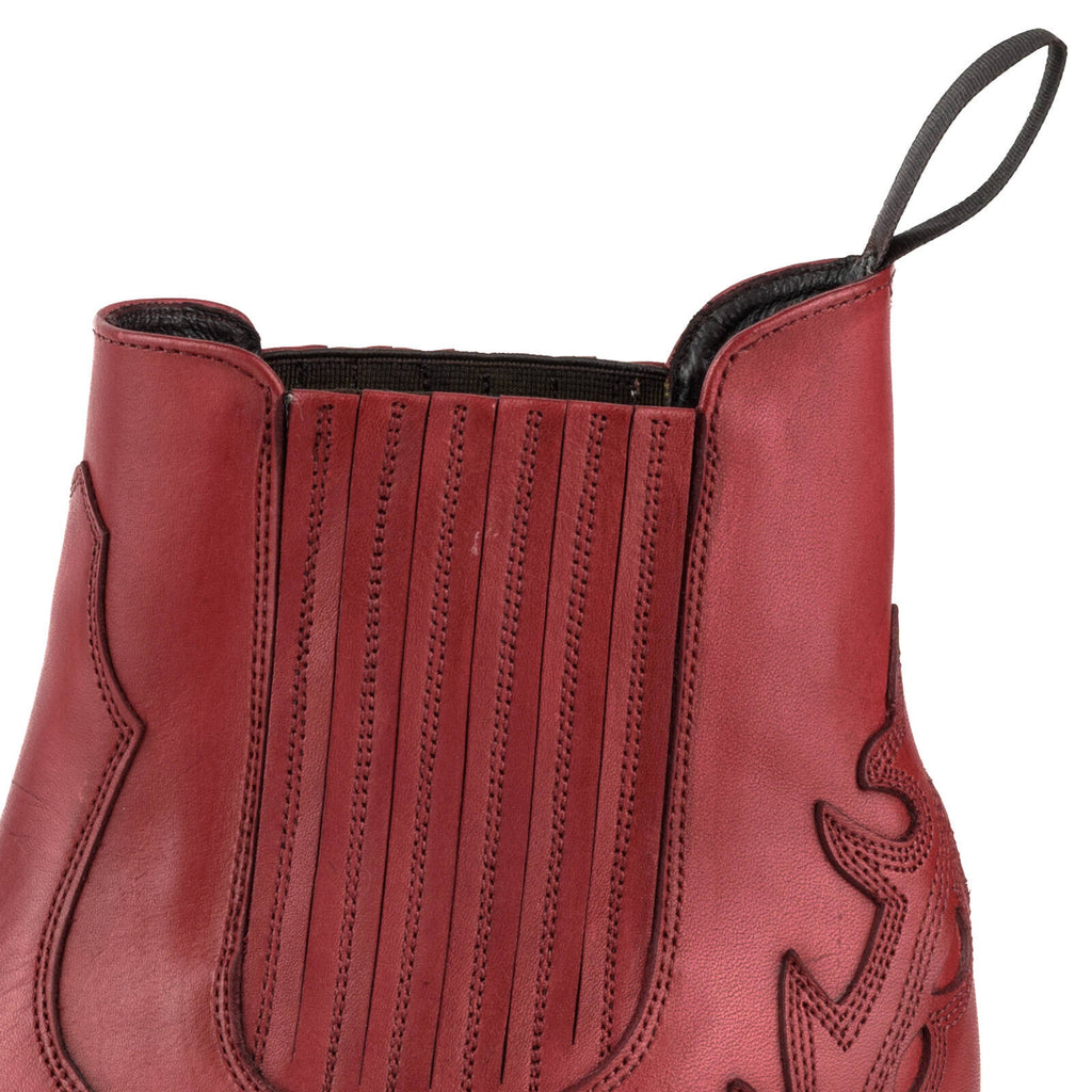 Boots MAYURA femme Cuir rouge