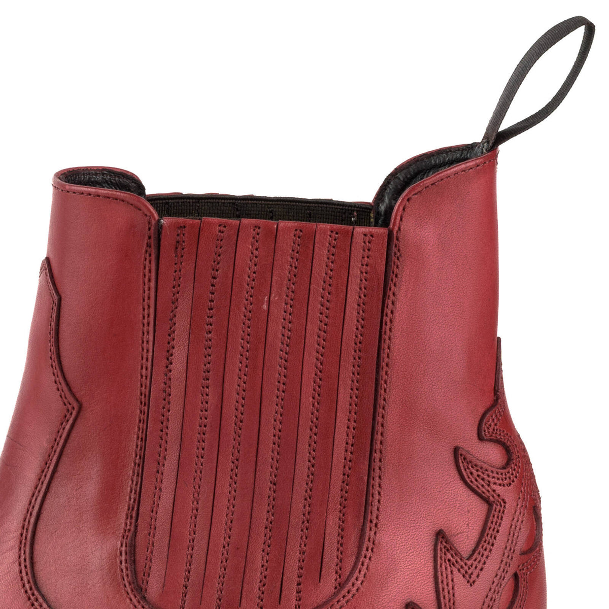 Boots MAYURA femme Cuir rouge
