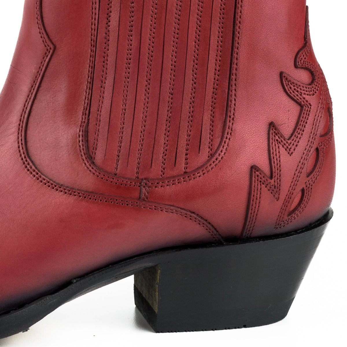 Boots MAYURA femme Cuir rouge