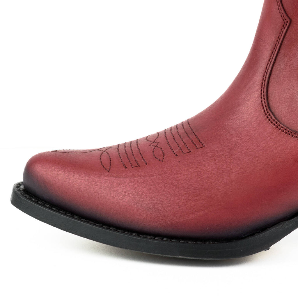 Boots MAYURA femme Cuir rouge
