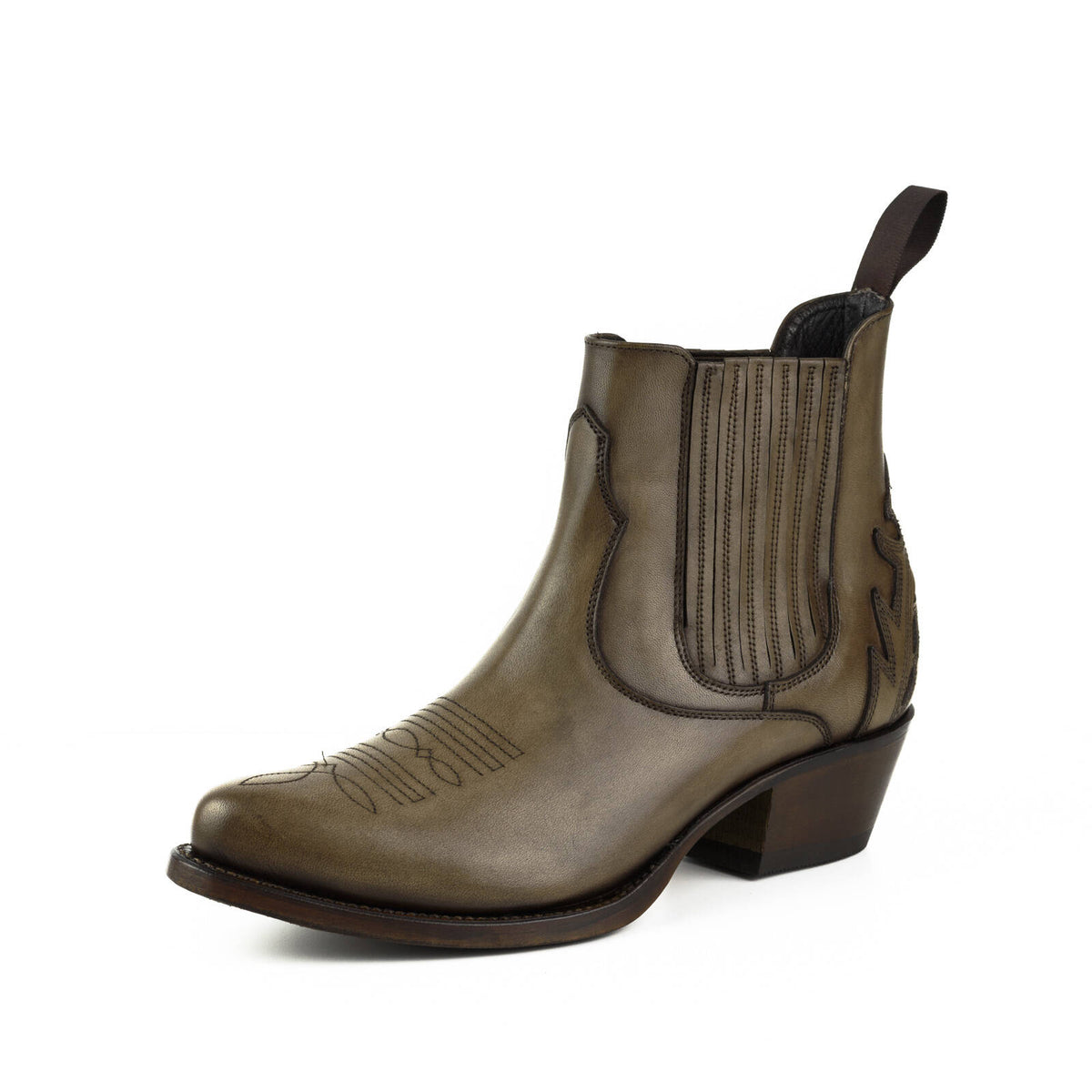 Boots MAYURA femme Cuir Marron (Taupe)