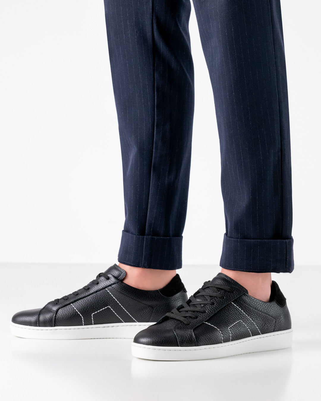 Sneakers ROMA Cuir Noir