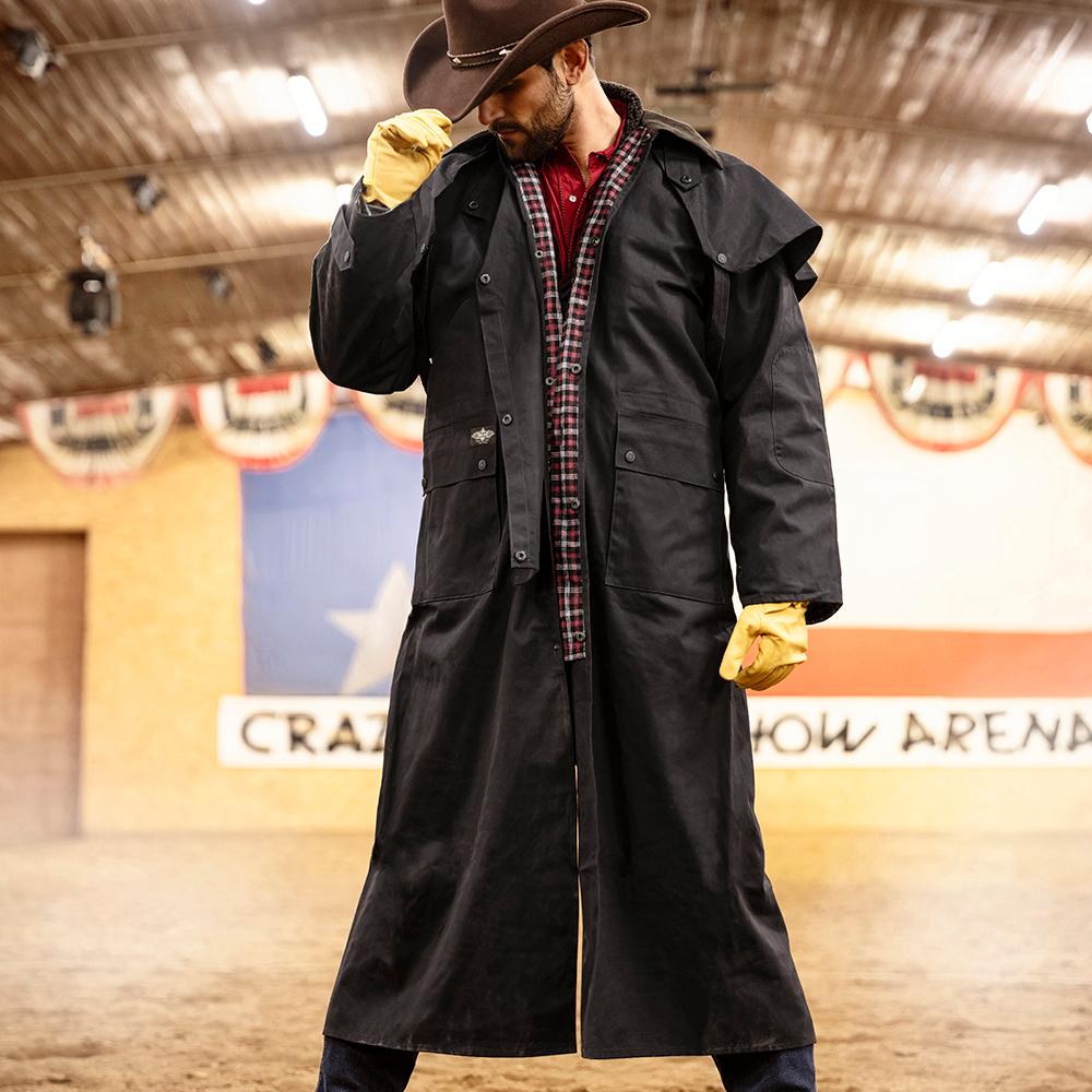 Veste Longue TRAIL DUSTER Black Beauty (Prince Noir)
